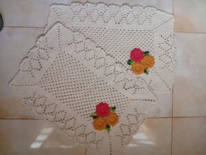 Tapete de porta em crochê